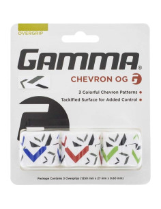 Overgrip de Tenis GAMMA Chevron 3.76m Multicolor 2