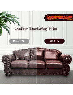 Bálsamo Restaurador de Color para Cuero WERBME Beige 220g 2