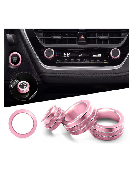 Juego de Cubiertas de Perilla de Aluminio Polodunn para Corolla 2020-2026