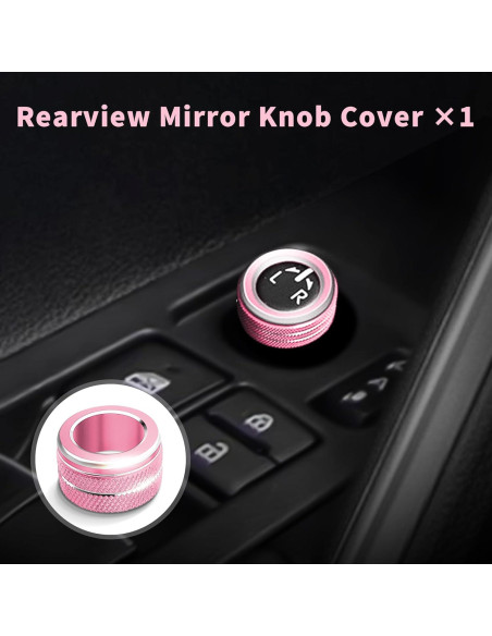 Juego de Cubiertas de Perilla de Aluminio Polodunn para Corolla 2020-2026