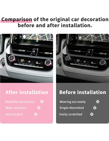 Juego de Cubiertas de Perilla de Aluminio Polodunn para Corolla 2020-2026