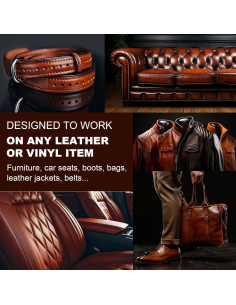 Bálsamo Restaurador de Color para Cuero SHABEIBEI 340g Rojo 2