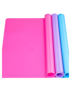 LEOBRO Alfombrillas de Silicona 3 PCS 39.9x29.7cm Manualidades