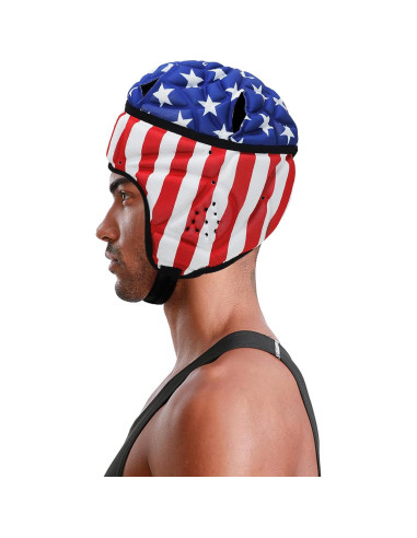 Casco de Rugby NICEYST FIT-EQT-121-124-XQ Bandera Americana