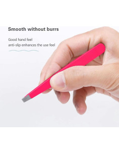 Juego de Pinzas de Acero Inoxidable Derlaier - 4 Piezas Rosa 2