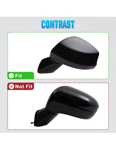 Cubierta de Espejo Lateral Riloer para Honda Civic 2015