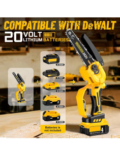 Sierra de Poste 2-en-1 FUHAUS 6" Inalámbrica con Extensión 2