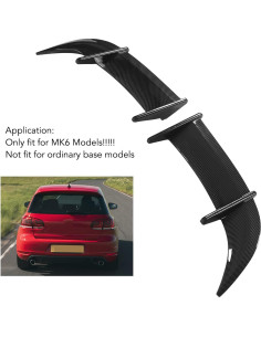 Spoiler Trasero AK Car para MK6/R-Line - ABS Fibra de Carbono 2
