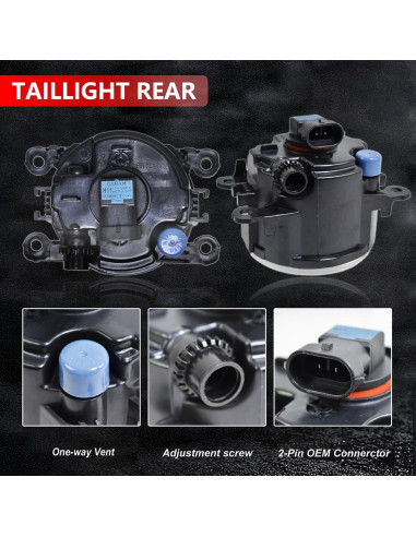 Par de luces antiniebla BOGYL H11 55W para Ford y Acura