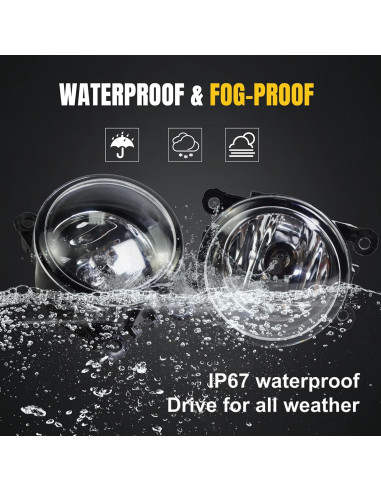 Par de luces antiniebla BOGYL H11 55W para Ford y Acura