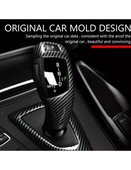 Cubierta de Perilla de Cambio de Marchas BMW YUNHECAM Fibra de Carbono