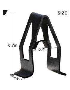 Paquete de 30 Clips de Retención Metal Negro PAGOW Universal 2