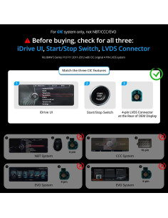 ATOTO Unidad Principal Android 12.3" para BMW F10 F11 2011-2012 2