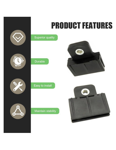 Clips de Retención de Vidrio MLY para Ventanas y Puertas - 2 Piezas