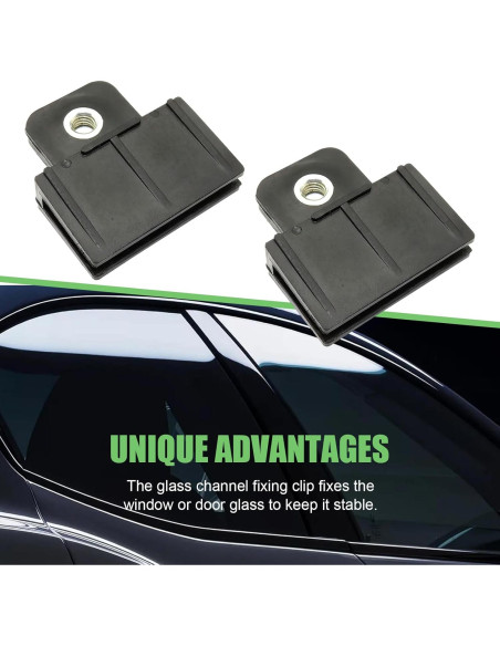 Clips de Retención de Vidrio MLY para Ventanas y Puertas - 2 Piezas