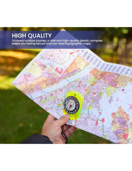 Brújula de Orientación TurnOnSport - Base Acrílica 360