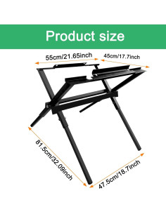 Banco de trabajo plegable Dewalt DW7451 para sierra de mesa 2
