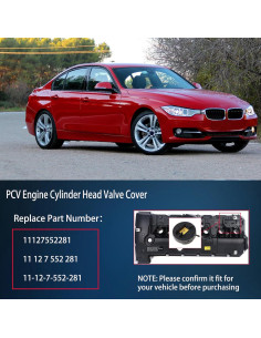 Cubierta de Válvula de Motor PCV MADUOMA para BMW 128i 328i 2007-2013 2