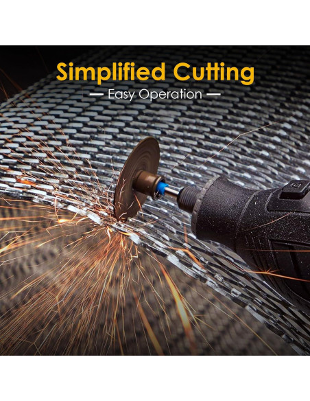 Juego de 44 Piezas de Ruedas de Corte Kuenuilr Doradas