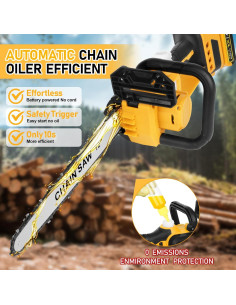 Motosierra eléctrica Birstlye 12" sin escobillas 1000W 2