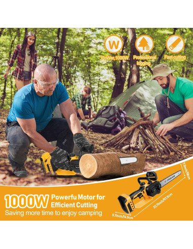 Motosierra eléctrica Birstlye 12" sin escobillas 1000W