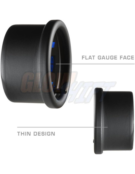 Medidor de Temperatura Dual Digital GlowShift 52mm 10 Colores