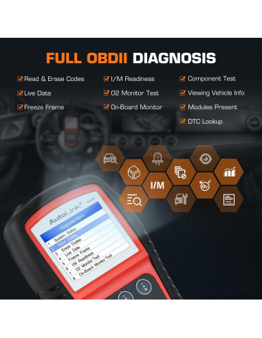 Escáner OBD2 Autel AL619 - Diagnóstico ABS/SRS y OBDII