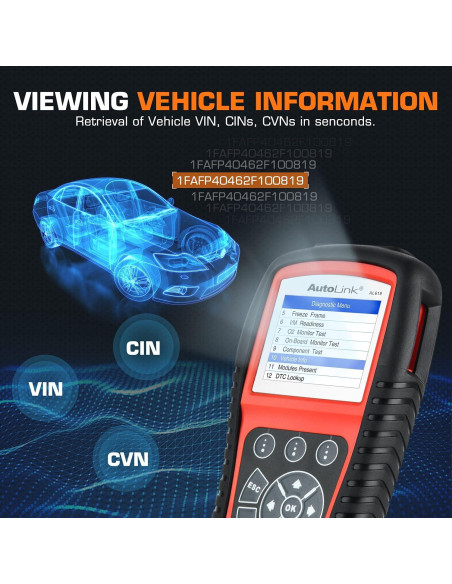 Escáner OBD2 Autel AL619 - Diagnóstico ABS/SRS y OBDII