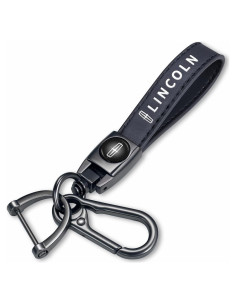 Llavero de Cuero Genuino YUIQIEUY Negro para Coche