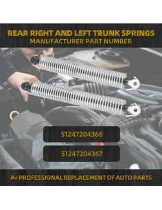 Resorte de Tensión Trasero Dasbecan para BMW 528i M5 2011-2016 2