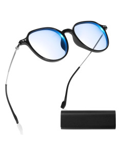 Gafas de Luz Azul Redondas Ambeye para Mujer - 99% Bloqueo