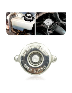 Tapa de Radiador 16PSI Pinflaw Universal de Metal Plateado