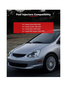 4 Inyectores de Combustible GDSMOTU para Corolla 1.8L 1999-2007 2