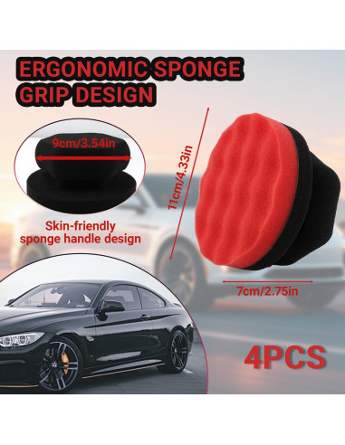 Paquete de 2 Almohadillas Aplicadoras de Brillo LUSTRIB Grande