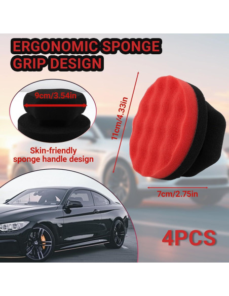 Paquete de 2 Almohadillas Aplicadoras de Brillo LUSTRIB Grande