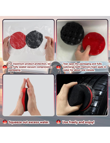 Paquete de 2 Almohadillas Aplicadoras de Brillo LUSTRIB Grande