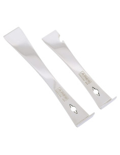 Juego de Raspadores de Acero Inoxidable ARES 2 Piezas 1.40 y 1.53 cm