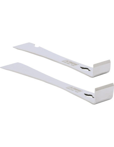 Juego de Raspadores de Acero Inoxidable ARES 2 Piezas 1.40 y 1.53 cm