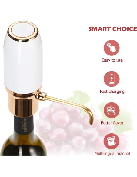 Acelerador de Vino Eléctrico WINIRINA 812P Recargable USB