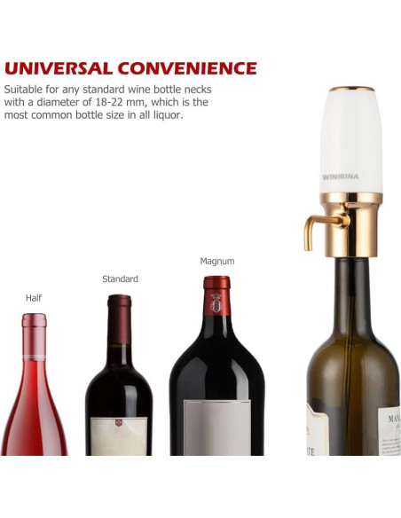 Acelerador de Vino Eléctrico WINIRINA 812P Recargable USB