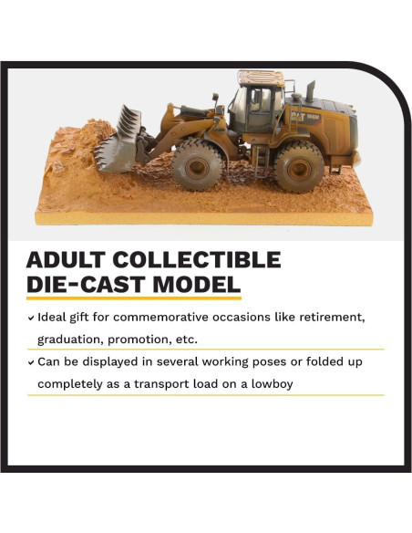 Cargadora de Ruedas Caterpillar 966M Diecast Masters 1:50
