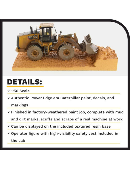 Cargadora de Ruedas Caterpillar 966M Diecast Masters 1:50