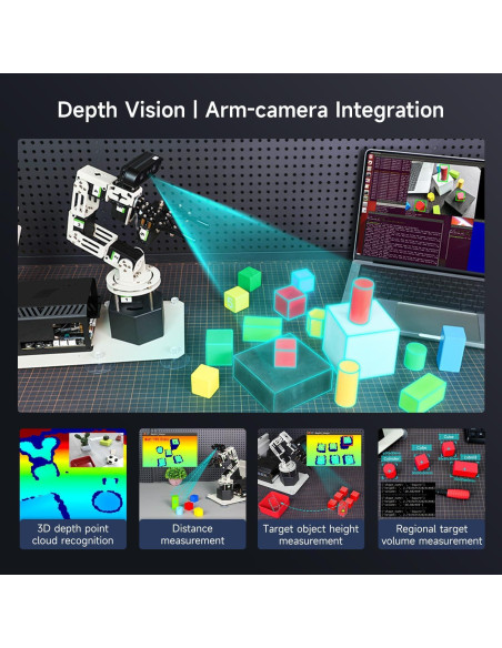 Coche Robot Yahboom DOFBOT PRO con AI y Cámara 3D