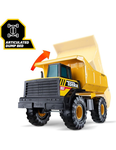 Camión Volquete Tonka Steel Classics 28x43 cm - Juguete Resistente