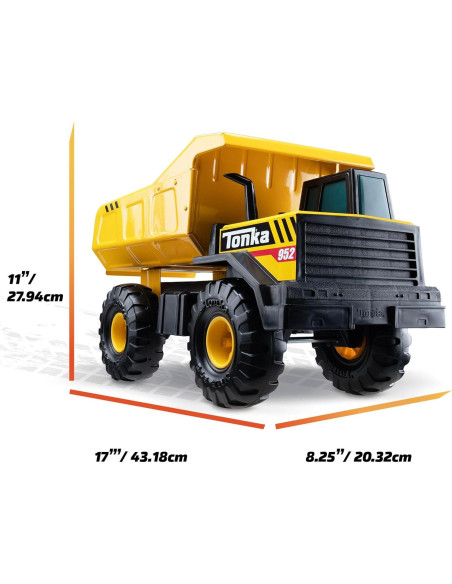 Camión Volquete Tonka Steel Classics 28x43 cm - Juguete Resistente