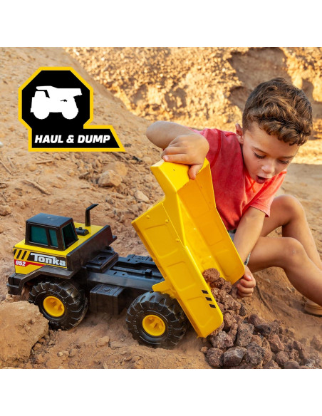 Camión Volquete Tonka Steel Classics 28x43 cm - Juguete Resistente