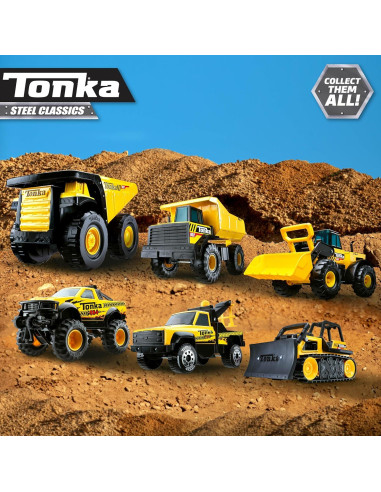 Camión Volquete Tonka Steel Classics 28x43 cm - Juguete Resistente