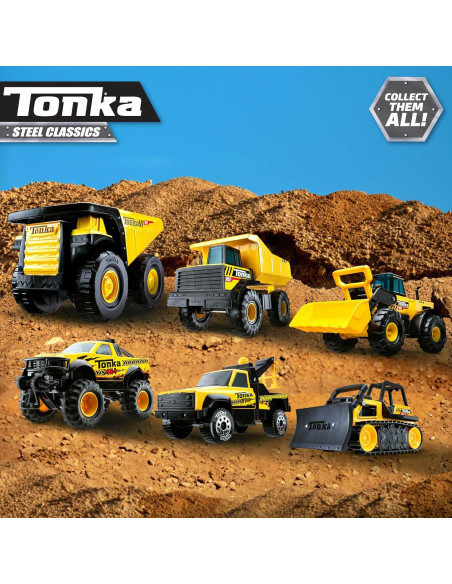 Camión Volquete Tonka Steel Classics 28x43 cm - Juguete Resistente