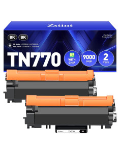 Cartucho de Tóner Compatible Zstint TN770 Paquete de 2 Negro