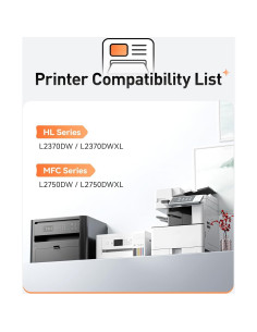 Cartucho de Tóner Compatible Zstint TN770 Paquete de 2 Negro 2